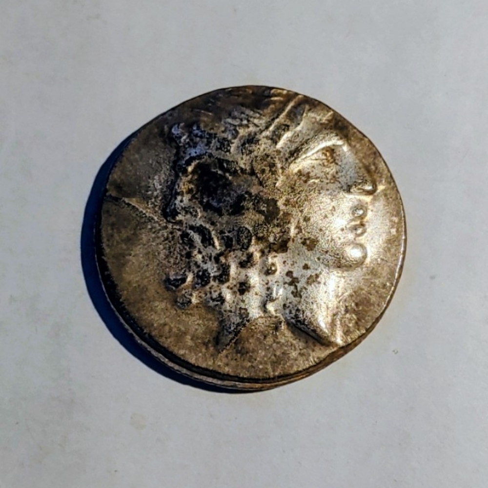 Restrike 1X1  TenedosState: Troas Entities Greek Silver Coin.